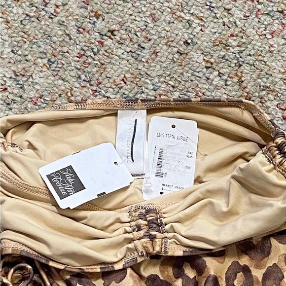 Zimmermann Ruched leopard-print halterneck swimsuit size 0/us size 4 - Picture 6 of 7